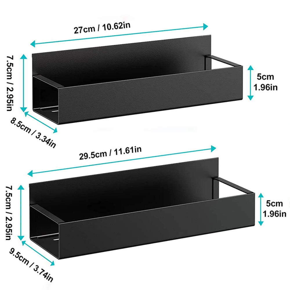Refrigerator Magnetic Shelf Hanging Basket Space Saving Kitchen Organizer Shelf Spice Sundry Side S 7