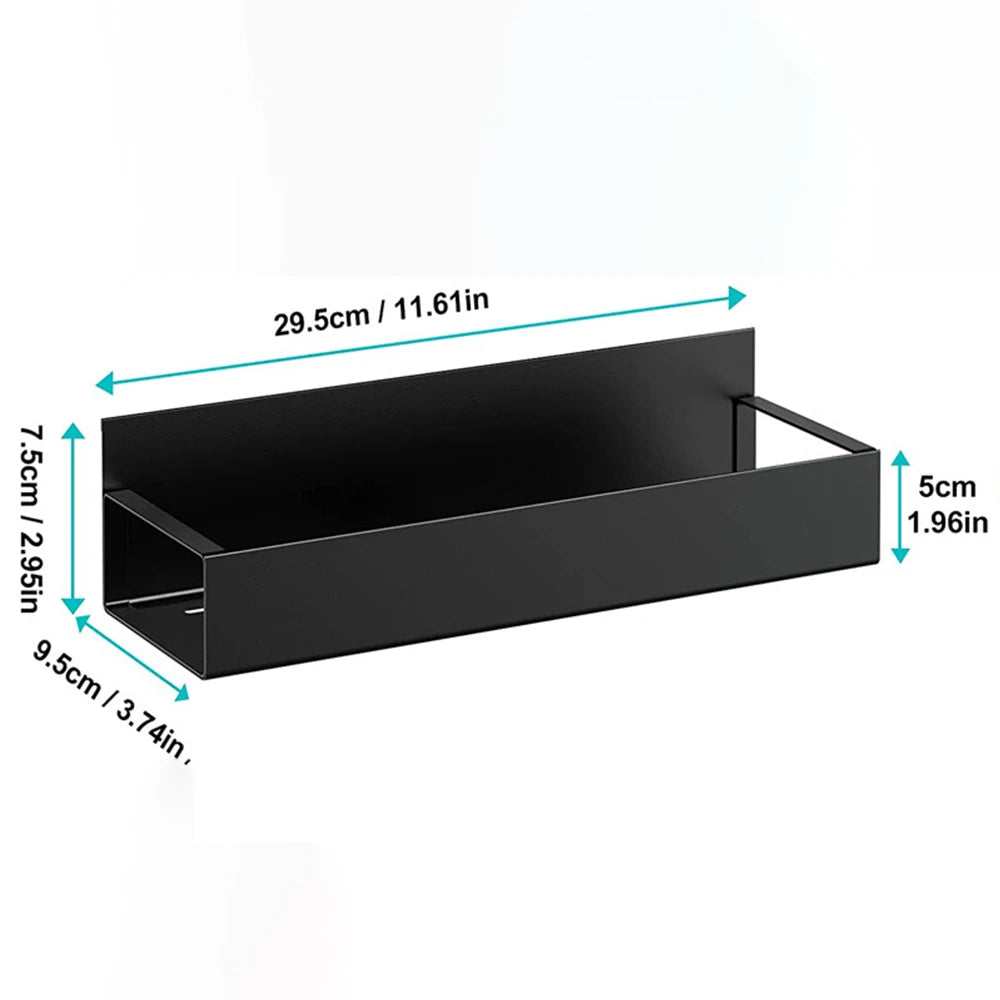 Refrigerator Magnetic Shelf Hanging Basket Space Saving Kitchen Organizer Shelf Spice Sundry Side S 6