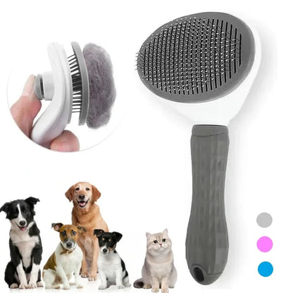 Self Cleaning Pet Hair Remover Brush For Dogs, Pet Dog Brush Cat Comb, Pets Dematting Comb Cats Grooming Tools