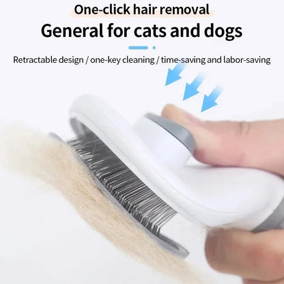 Self Cleaning Pet Hair Remover Brush For Dogs, Pet Dog Brush Cat Comb, Pets Dematting Comb Cats Grooming Tools