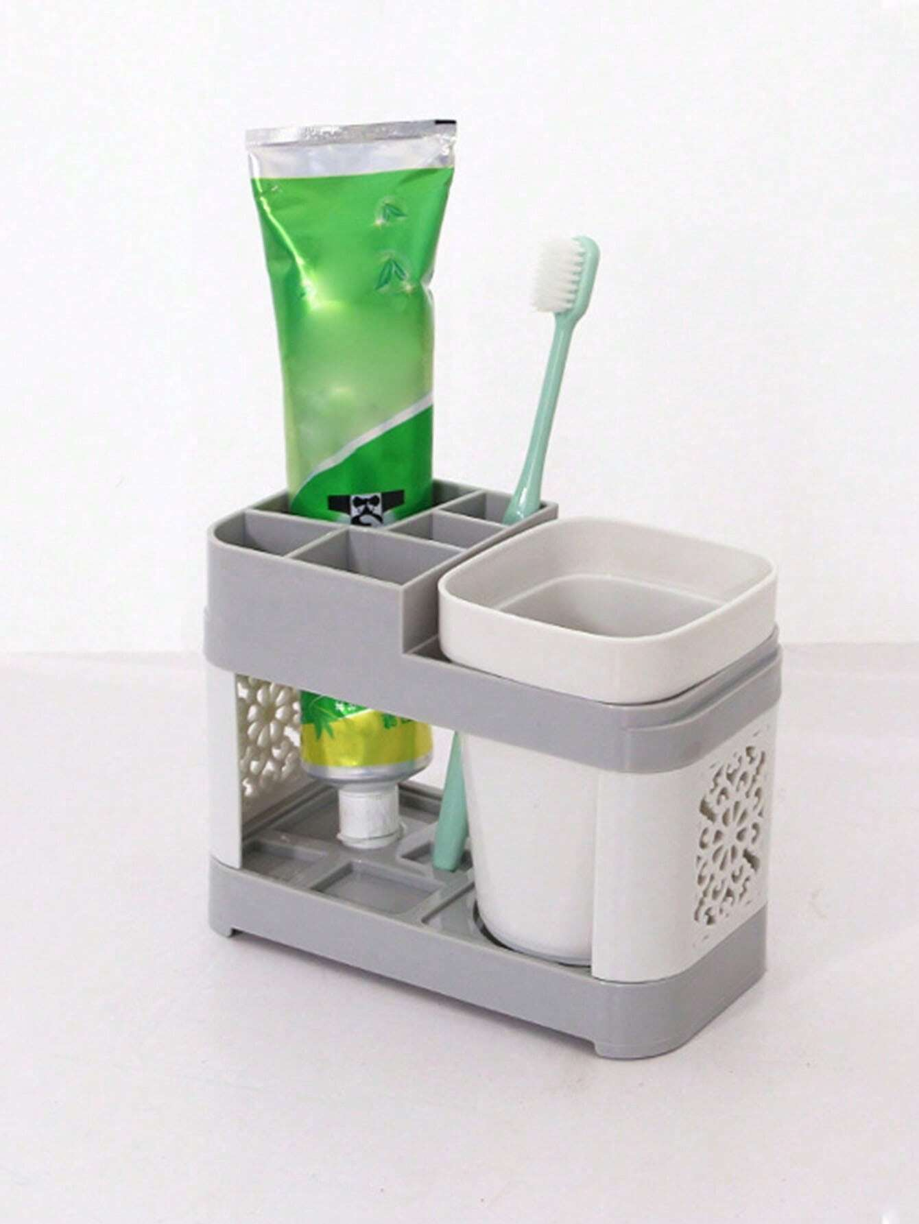 Toothbrush Holder With Gargle Cups Set Creative Couple Home Bathroom Toothbrush Rack Cup Holder Mod 2