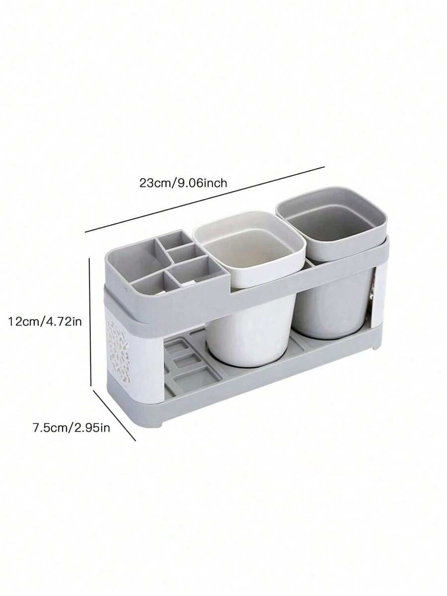 Toothbrush Holder With Gargle Cups Set Creative Couple Home Bathroom Toothbrush Rack Cup Holder Mod 3