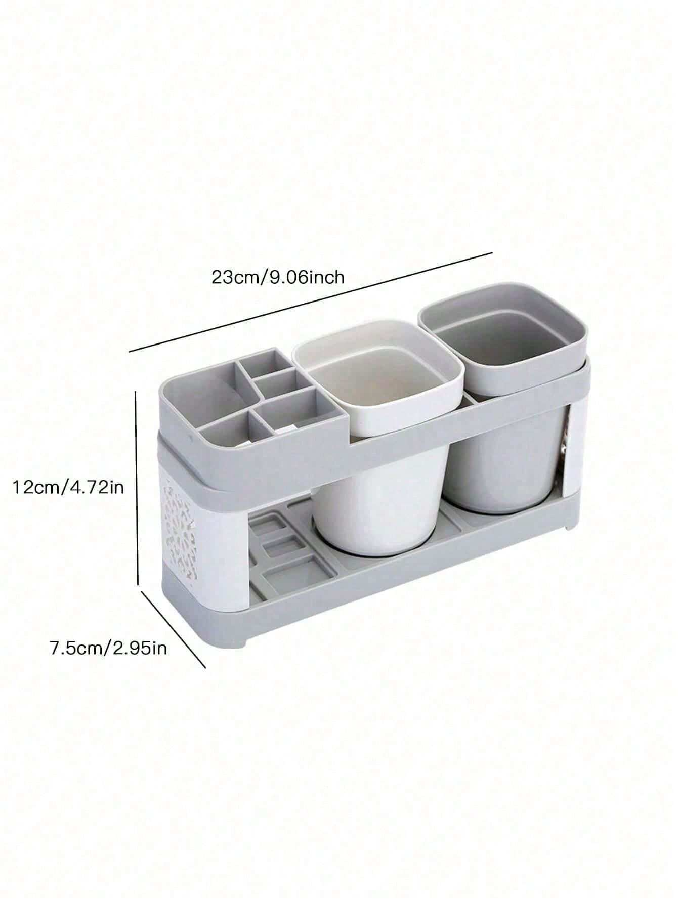 Toothbrush Holder With Gargle Cups Set Creative Couple Home Bathroom Toothbrush Rack Cup Holder Mod 6