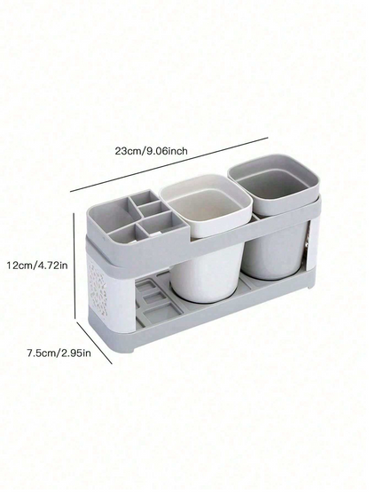 Toothbrush Holder With Gargle Cups Set Creative Couple Home Bathroom Toothbrush Rack Cup Holder Mod 6