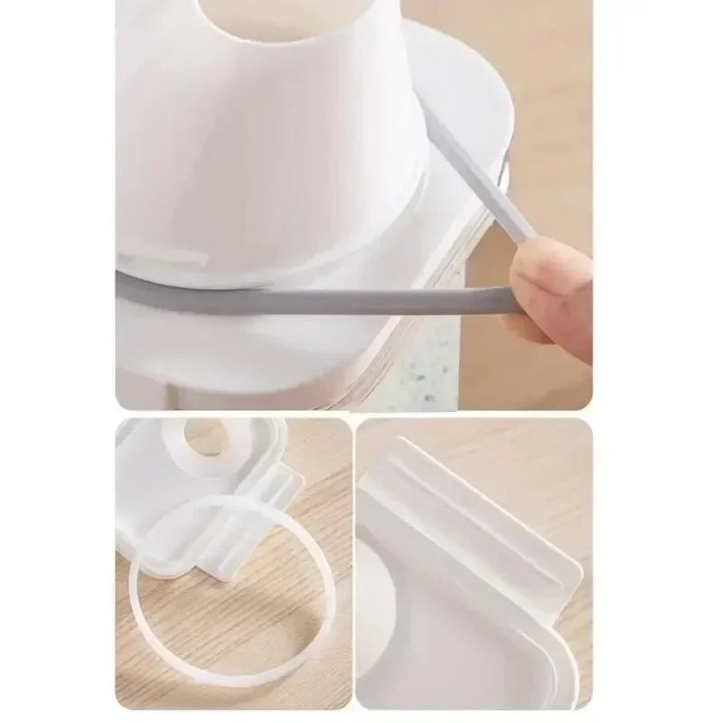 Liquid Container with Lids Jar, Airtight Laundry Detergent Dispenser, Powder Storage Box Clear Washing Powder