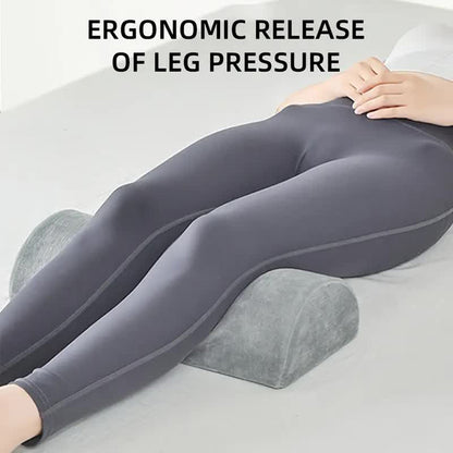 Pillow For Legs Knees Half Moon Bolster Elastic Non Slip Memory Foam Cushion Office Home Travel Low 1
