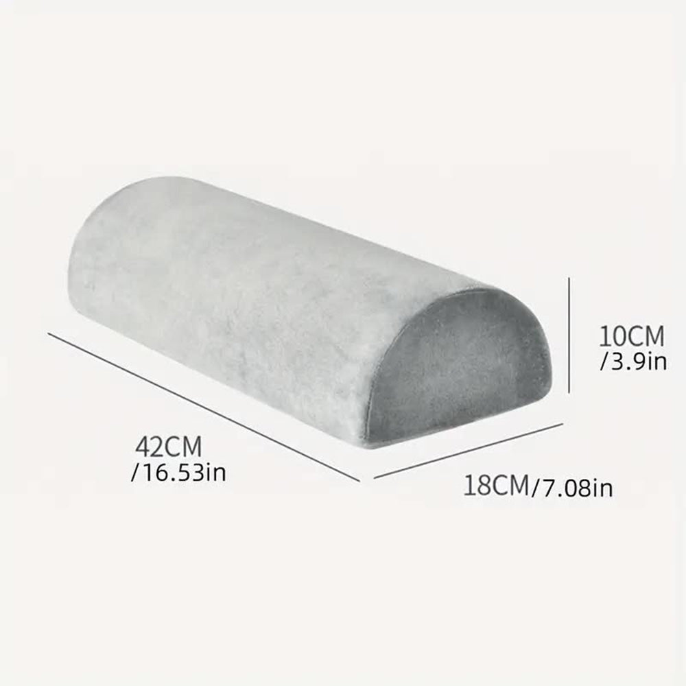 Pillow For Legs Knees Half Moon Bolster Elastic Non Slip Memory Foam Cushion Office Home Travel Low 3