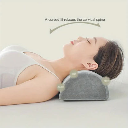 Pillow For Legs Knees Half Moon Bolster Elastic Non Slip Memory Foam Cushion Office Home Travel Low 4
