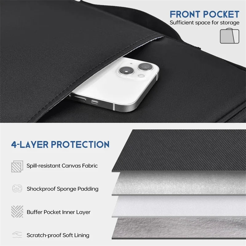 Laptop Sleeve Case For Macbook Air Chip Portable Shockproof Handle Bag Mac Book Pro Cover Accessori 4