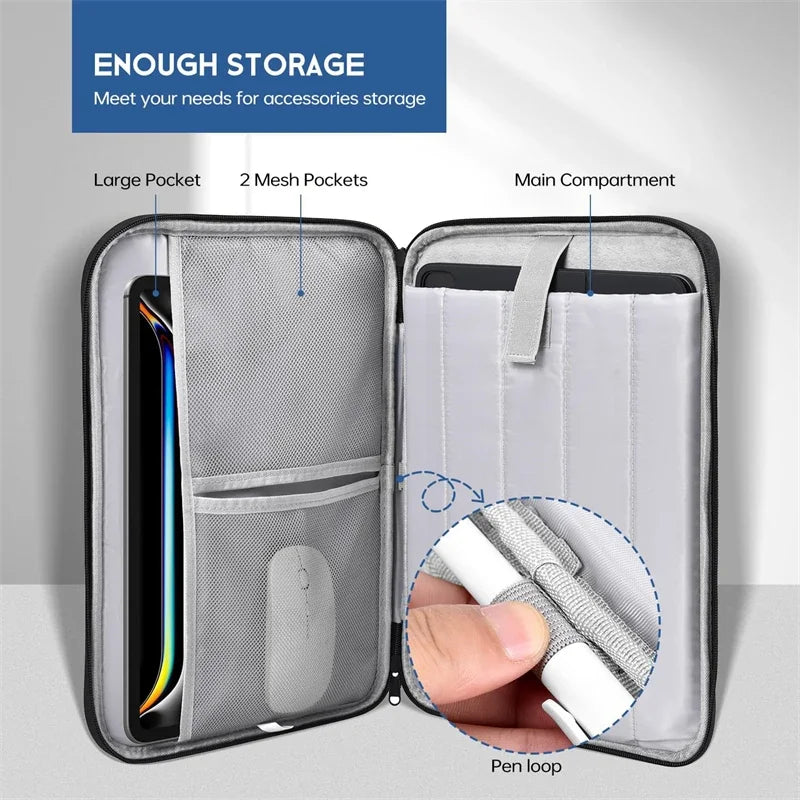 Laptop Sleeve Case For Macbook Air Chip Portable Shockproof Handle Bag Mac Book Pro Cover Accessori 2