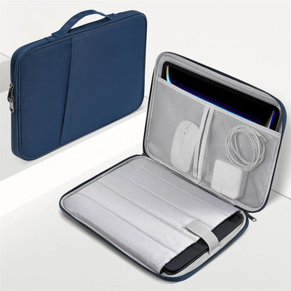 Laptop Sleeve Case For Macbook Air Chip Portable Shockproof Handle Bag Mac Book Pro Cover Accessori 6