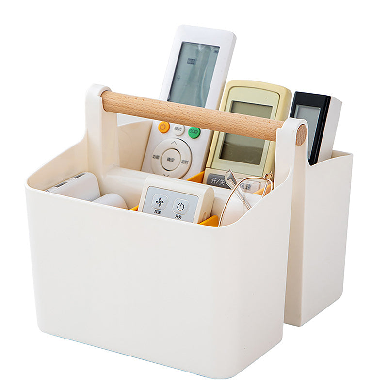 School Office Portable Pen Holder, Large Capacity Multifunctional Storage Holder Box, Desktop Sundries Storage Basket