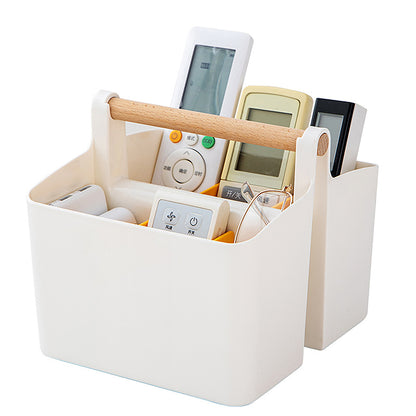 School Office Portable Pen Holder, Large Capacity Multifunctional Storage Holder Box, Desktop Sundries Storage Basket