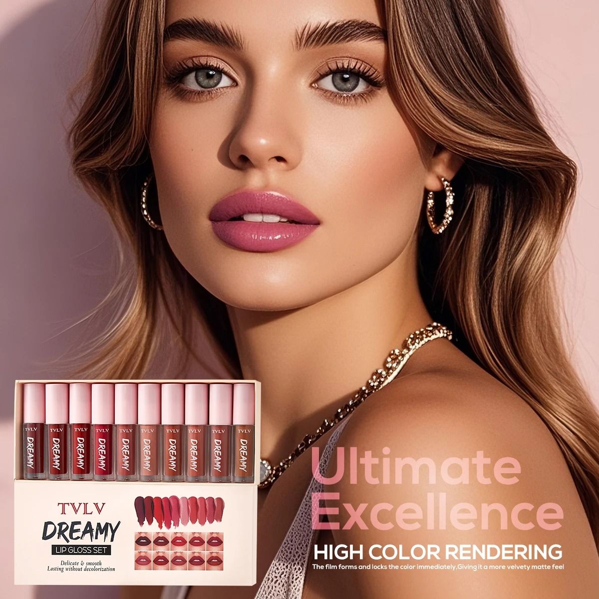 10 Color Lip Glaze Set 4