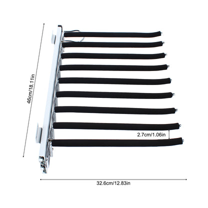 Pull Out Arms Pants Hanger L R Wardrobe Trousers Rack Extendable Trousers Hanger Rack Clothes Towel 7