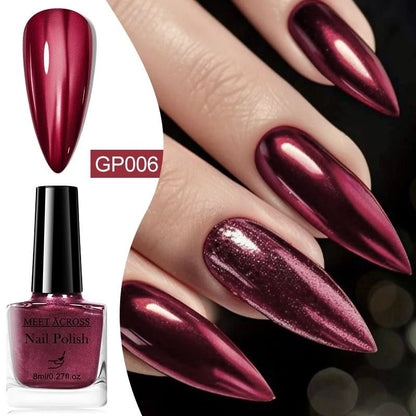 Metallic Nail Polish Mirror Effect Fast Drying 8ml 13
