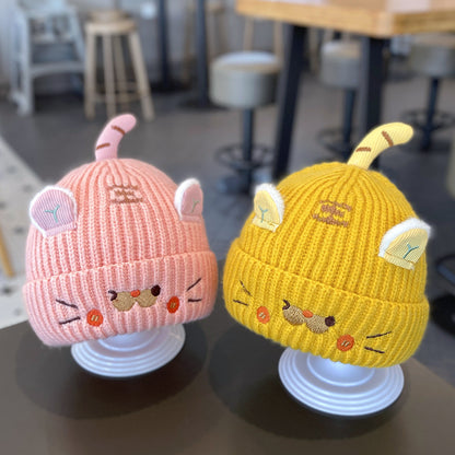 Autumn And Winter Cute Super Adorable Knitted Baby Hat Cartoon Little Tiger EarProtecting Beanie Fo 3