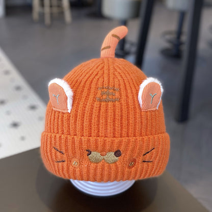 Autumn And Winter Cute Super Adorable Knitted Baby Hat Cartoon Little Tiger EarProtecting Beanie Fo 6