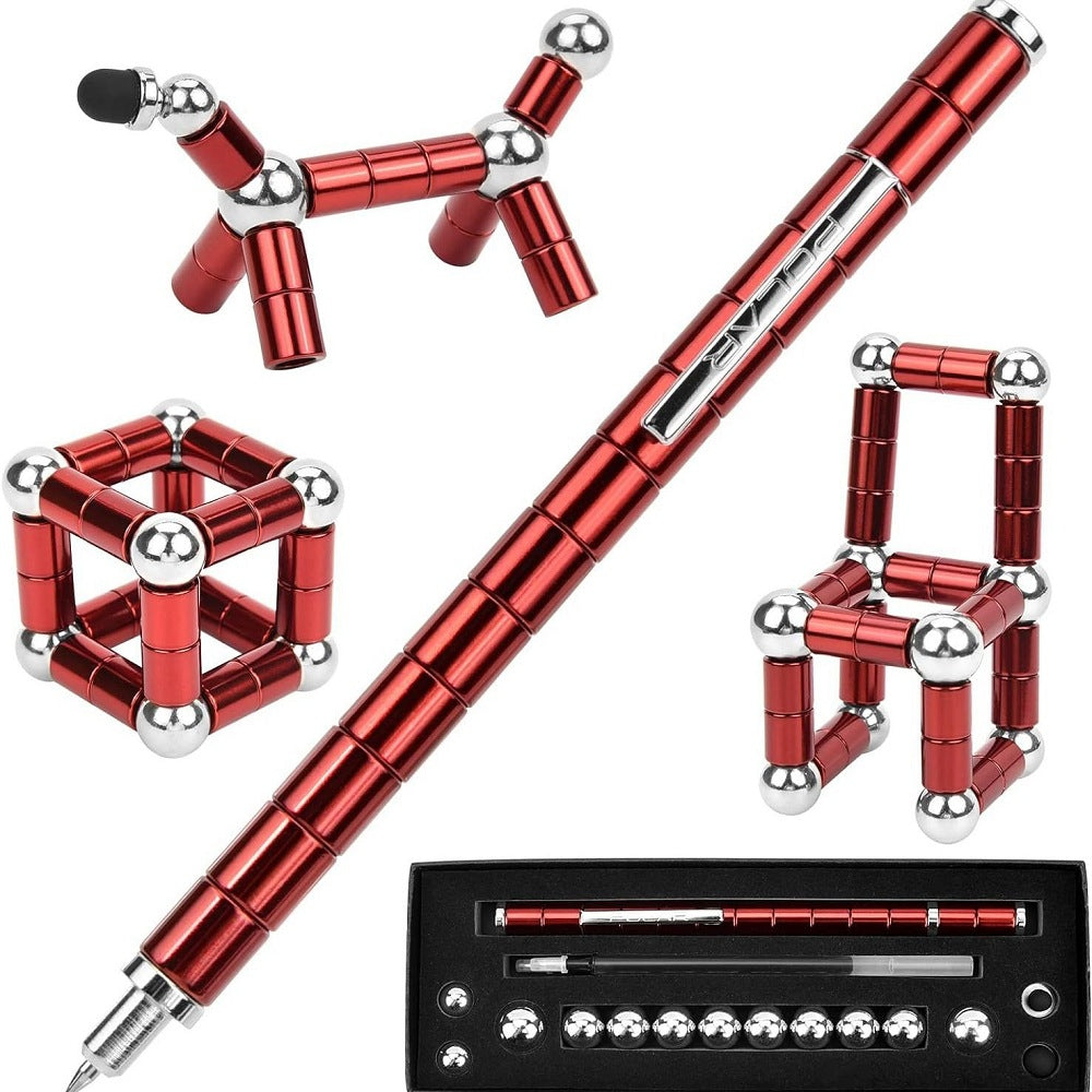 Stress Relief DualEnd Magnetic Fidget Pen Smooth Writing Tool For Office School Anxiety Focus Aid 3