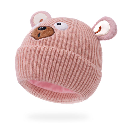 Cute And Versatile Childrens Autumn And Winter Bear Hat And Scarf Set Perfect For Boys And Girls 2