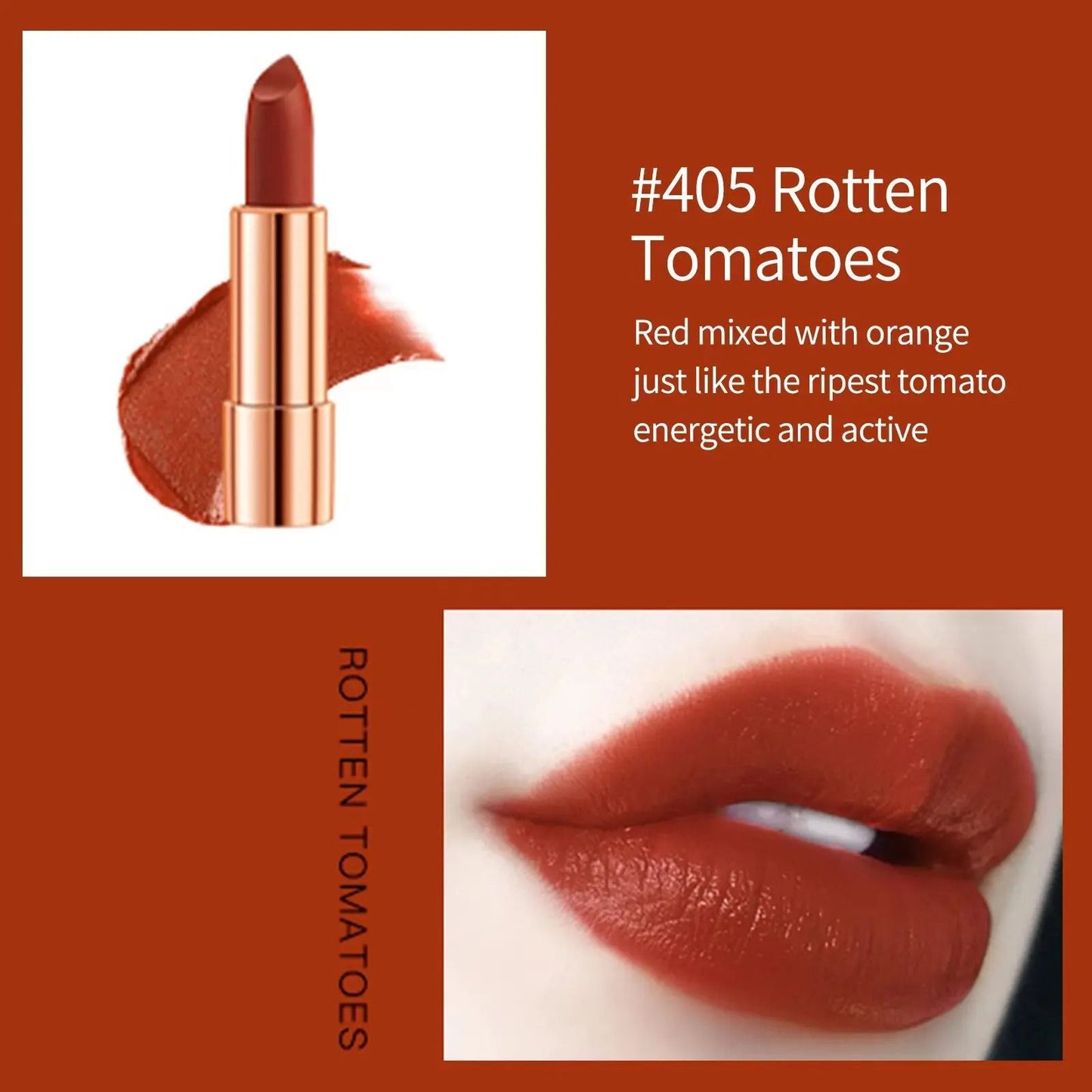 Matte Lipstick Set With Silver Chain Bag Waterproof Long Lasting 2