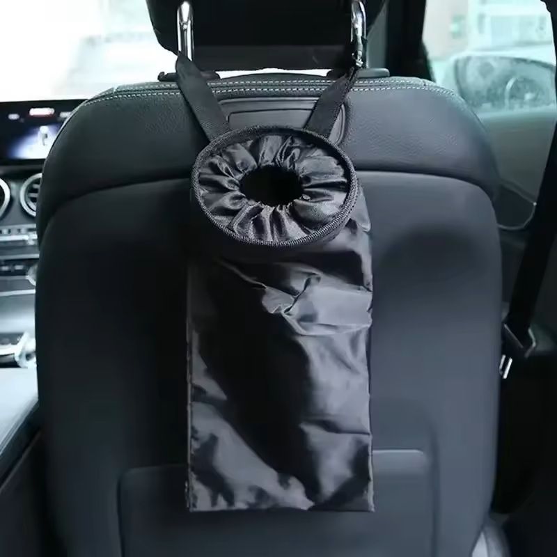 Universal Car Garbage Bag Back Seat Trash Can  Litter Bag For Cars Trucks SUVs 2