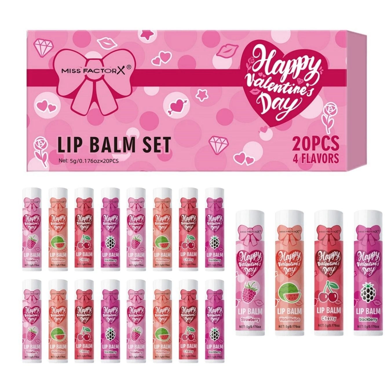 Luxury Lip Balm Gift Set Hydrating Glossy 20 Piece Collection 7