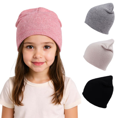 Imitation Cashmere Baby Hat for Boys Girls Knitted Winter Toddler Beanie