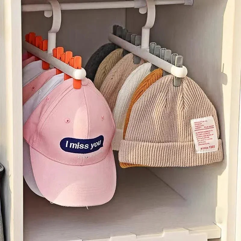 Multifunctional Closet Tools Supply Organizer Rack For Hats Socks Caps And Scarves  Household Clips 1