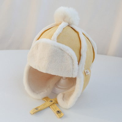 Kids Ear Flap Muff Hat For Baby Boys Girls Winter Warm Plush Cotton Cap Lei Feng Beanie Gifts 5