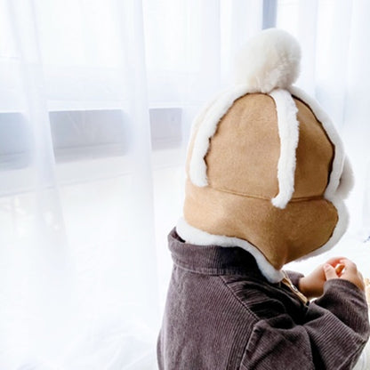 Kids Ear Flap Muff Hat For Baby Boys Girls Winter Warm Plush Cotton Cap Lei Feng Beanie Gifts 3