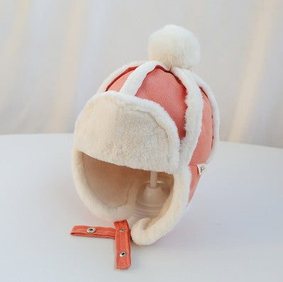 Kids Ear Flap Muff Hat For Baby Boys Girls Winter Warm Plush Cotton Cap Lei Feng Beanie Gifts 7