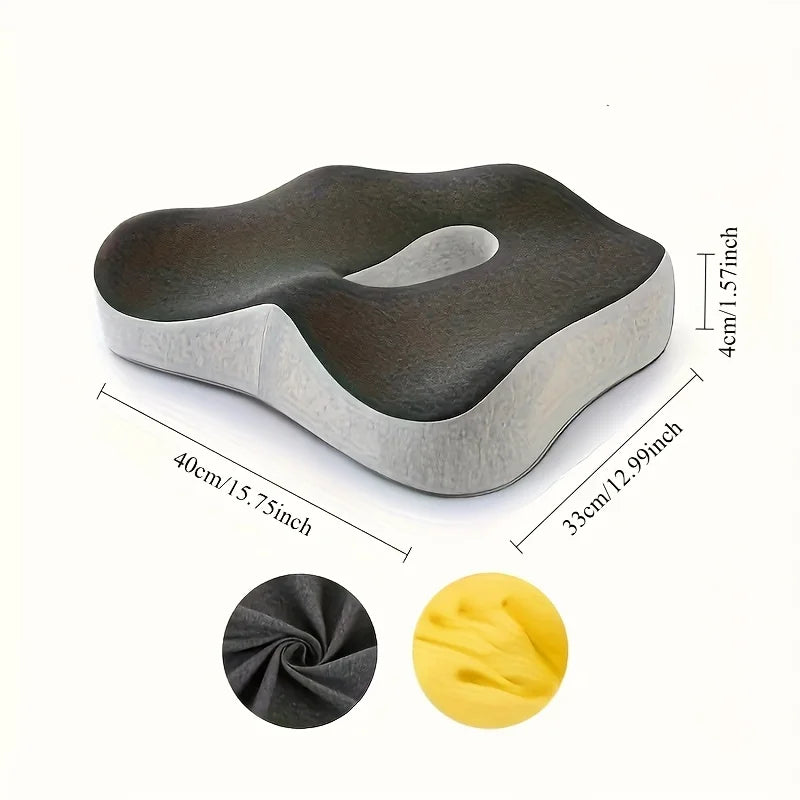 Breathable Posture Corrector 3Zone Memory Foam Support Pillow Ergonomic Office Seat Cushion For Car 6