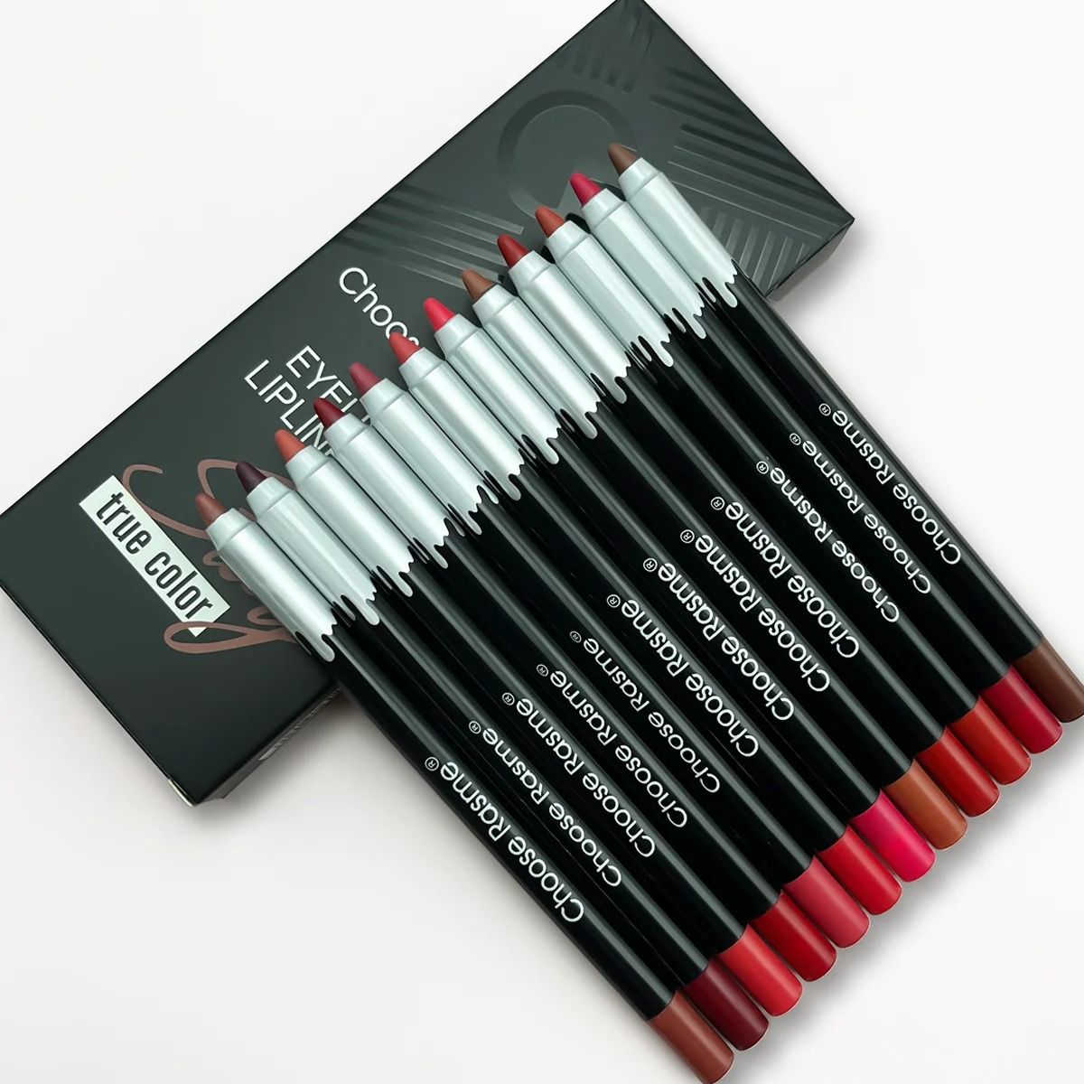 Matte Lipstick and Lip Liner Set 12 Color Long Lasting Velvet Finish