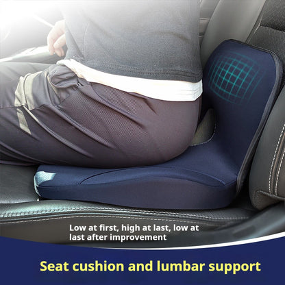 Memory Foam Seat Cushion For Office Chairs LShaped Integrated Cushion With PressureReducing Hip And 5