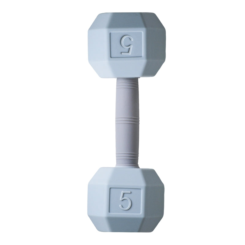 Dumbbell Rattle Toy Silicone Baby Teething Toy Cognitive Sensory Music Bell Crib Baby Gift 9