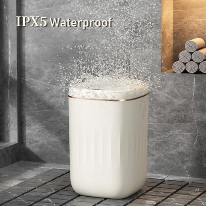 LargeCapacity 20L Waterproof Trash Can Smart Sensor Black Bathroom Bin 5