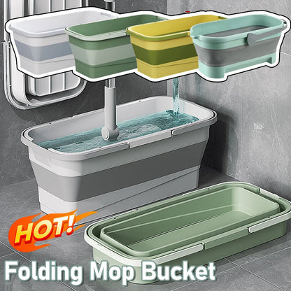Foldable Mop Bucket Large Rectangular Laundry Barrel SpaceSaving Reusable Household Cleaning Basin 1