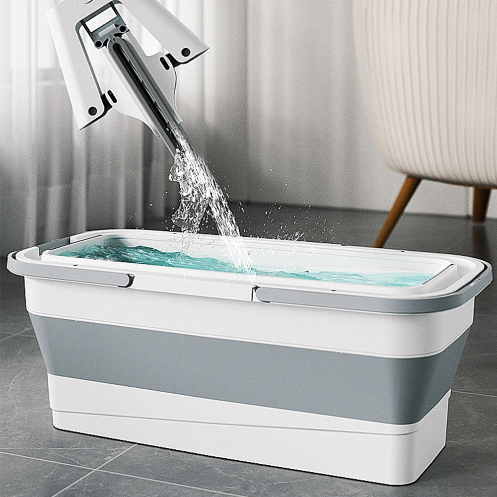 Foldable Mop Bucket Large Rectangular Laundry Barrel SpaceSaving Reusable Household Cleaning Basin 3