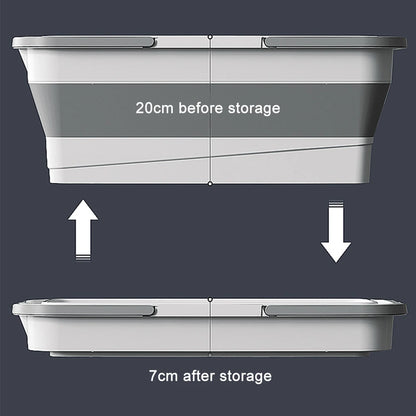 Foldable Mop Bucket Large Rectangular Laundry Barrel SpaceSaving Reusable Household Cleaning Basin 5