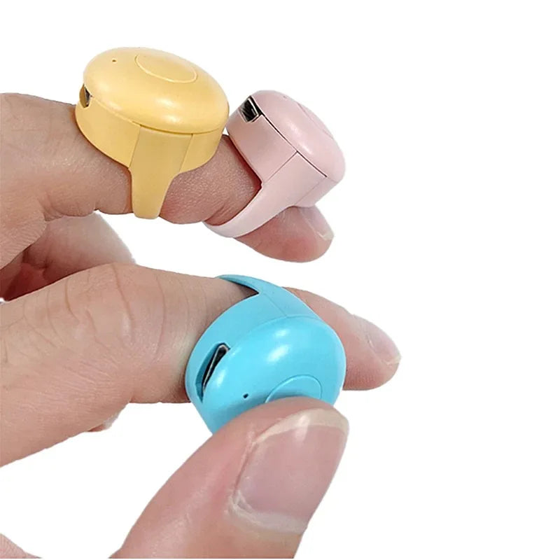 Fingertip Bluetooth-compatible Mobile Phone Remote Control, Automatic Page Browsing, Phone Video Controller Ring