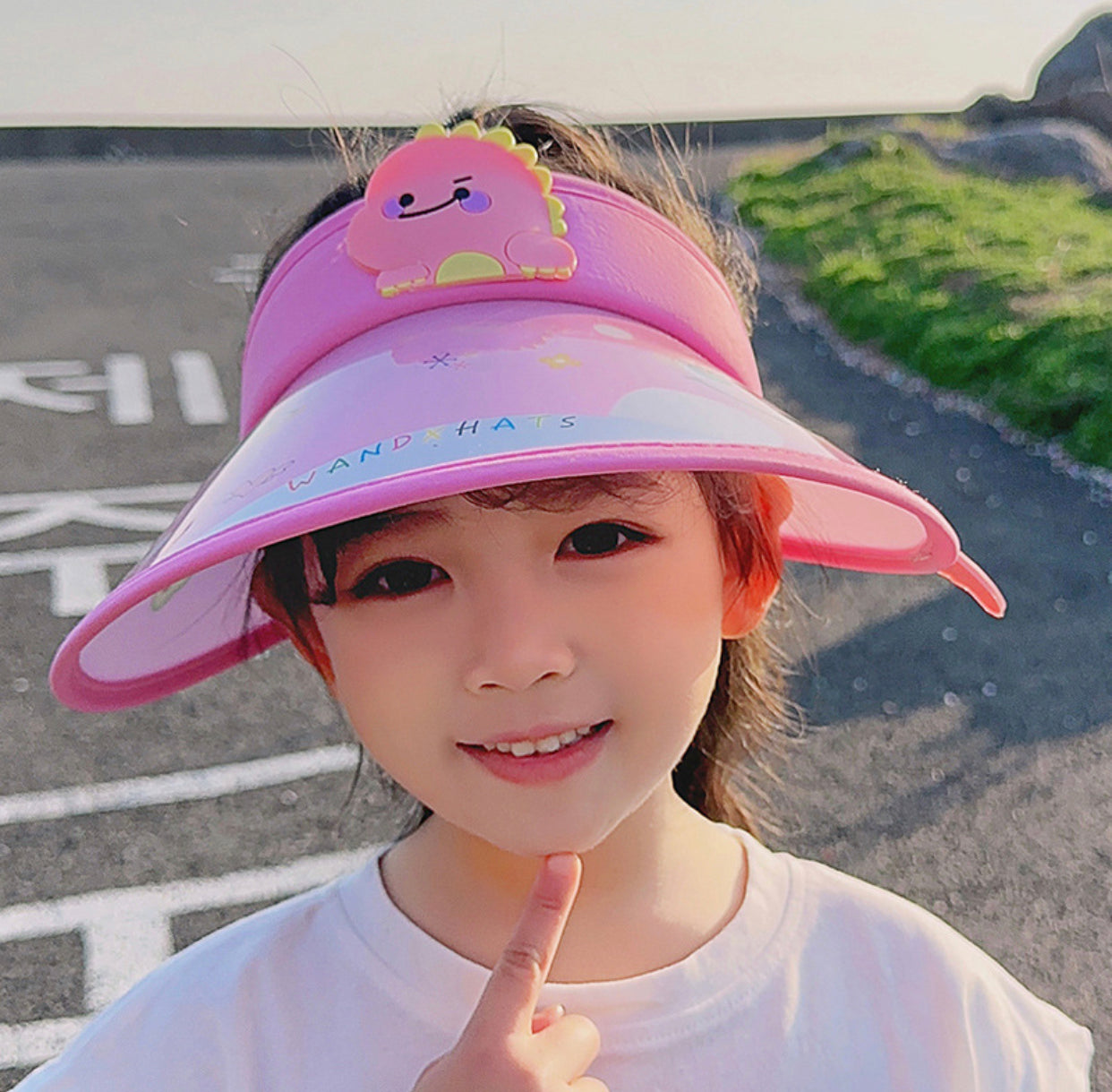 Outdoor Childrens Summer Sun Hat Hollow Brim Sun Protection Hat 3