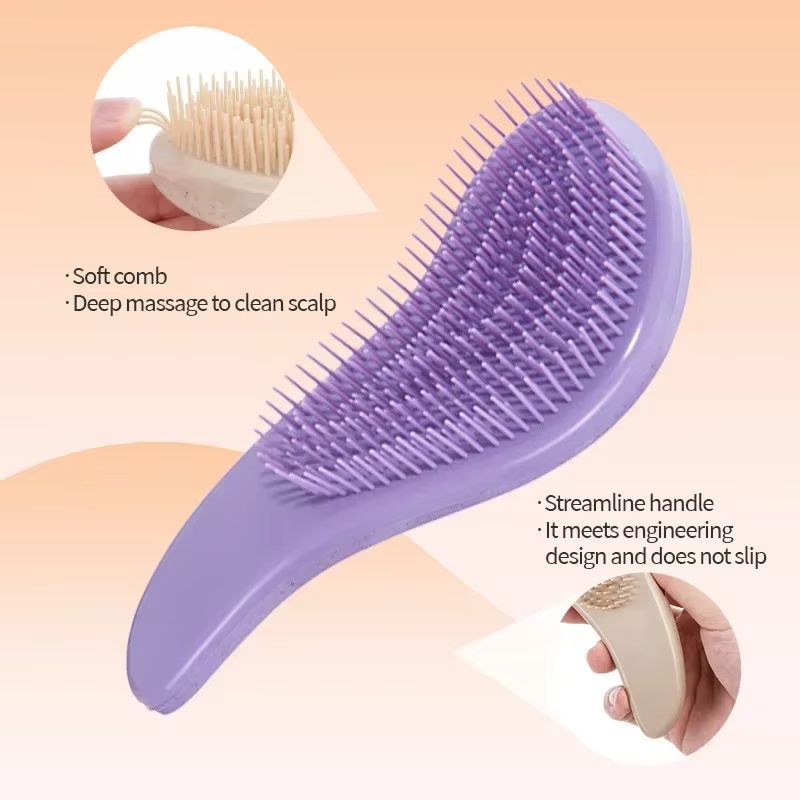 EcoGentle Wheat Straw Detangling Hairbrush 1