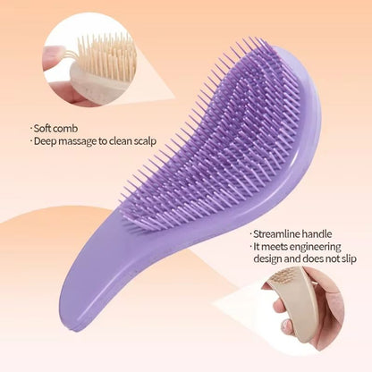 EcoGentle Wheat Straw Detangling Hairbrush 1