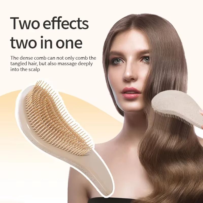 EcoGentle Wheat Straw Detangling Hairbrush 2