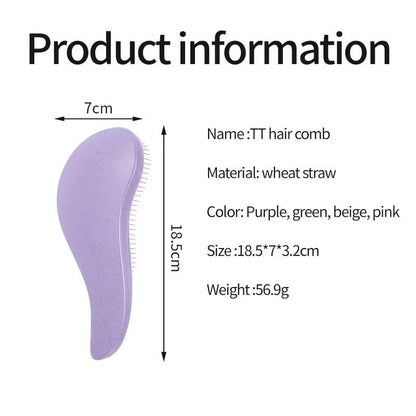 EcoGentle Wheat Straw Detangling Hairbrush 4
