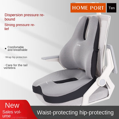 Orthopedic Coccyx Pillow With Back And Waist Support For Office Chairs 1