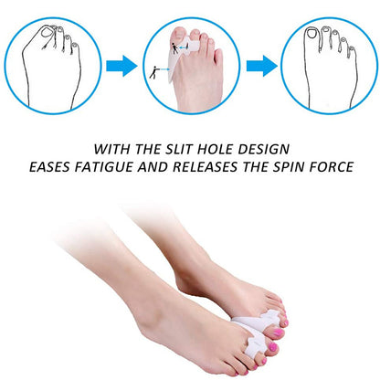 Improve Foot Health and Comfort, Silicone Toe Corrector, Hallux Valgus Buffer Toe Separator