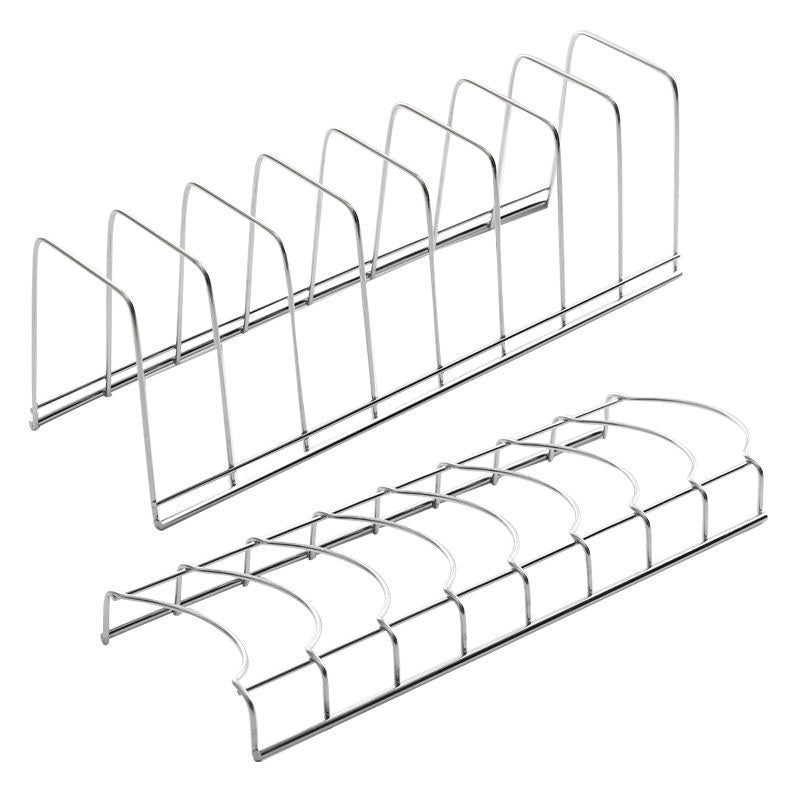 Stainless Steel Dish Rack Kitchen Bowl Organizer Pot Lid Holder Cutlery And Household Dish Storage  7