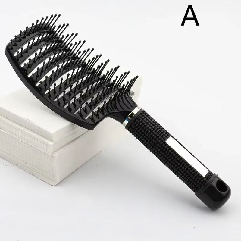SilkyGlide Nylon Scalp Massage Detangling Brush 15